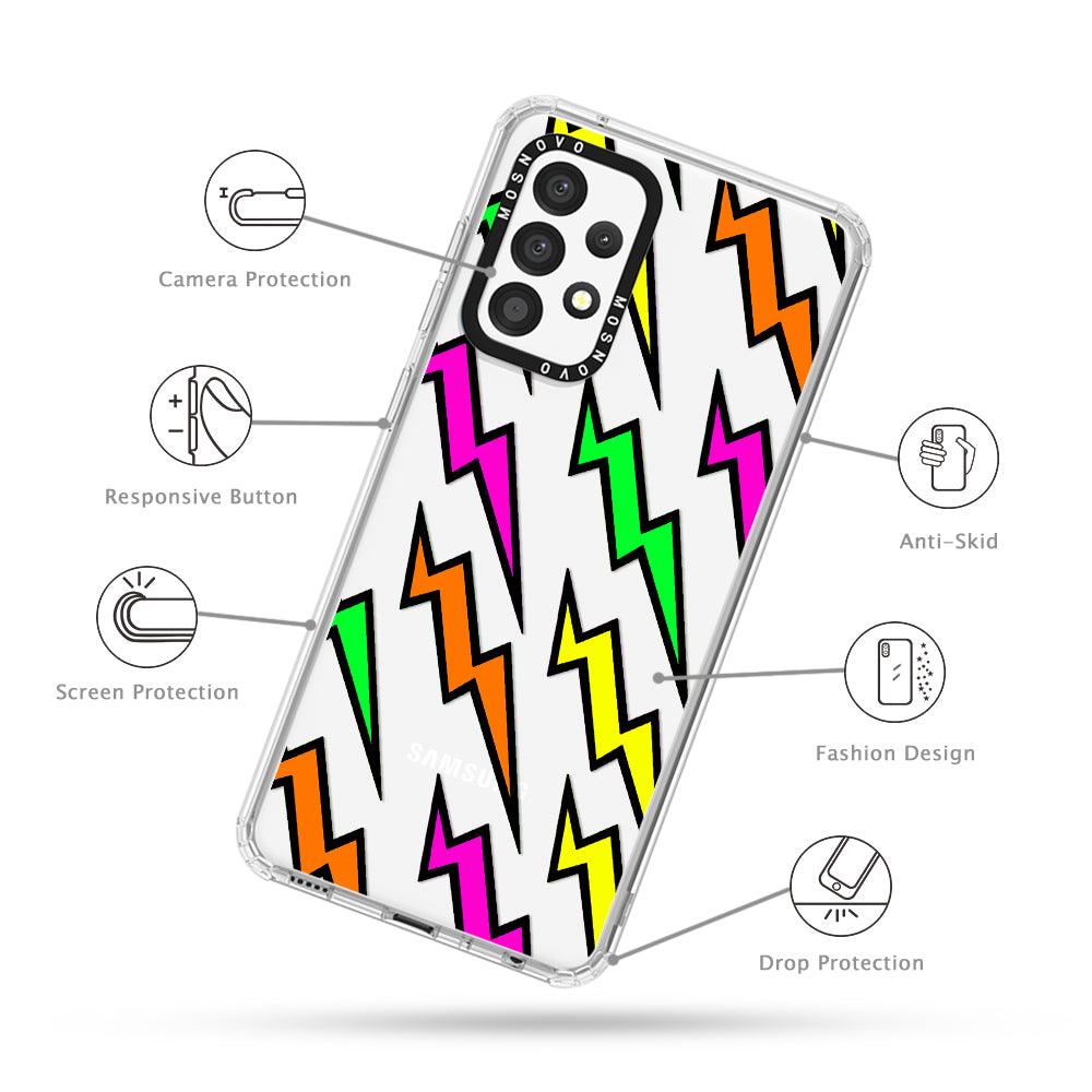 Colorful Lightning Phone Case - Samsung Galaxy A52 & A52 Case - MOSNOVO