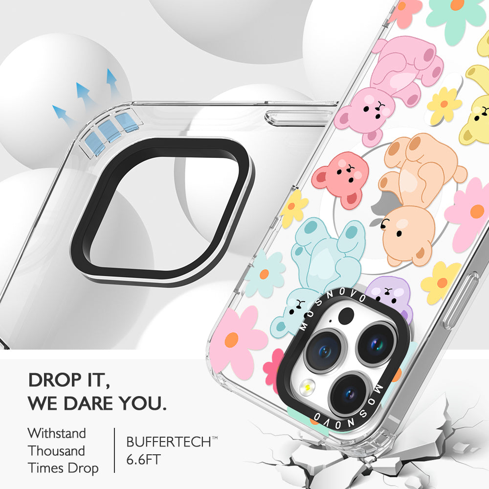 Cute Teddy Bear Phone Case - iPhone 14 Pro Max Case - MOSNOVO