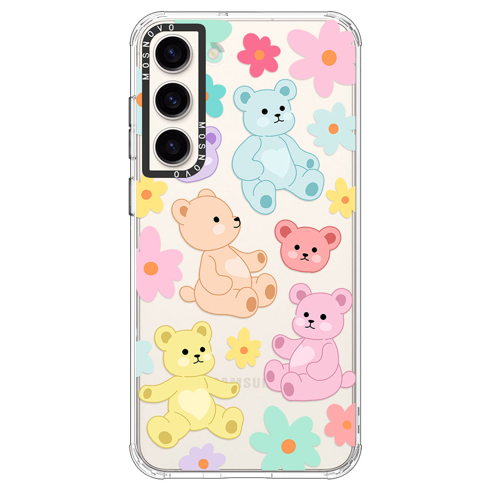 Cute Teddy Bear Phone Case - Samsung Galaxy S23 Case - MOSNOVO