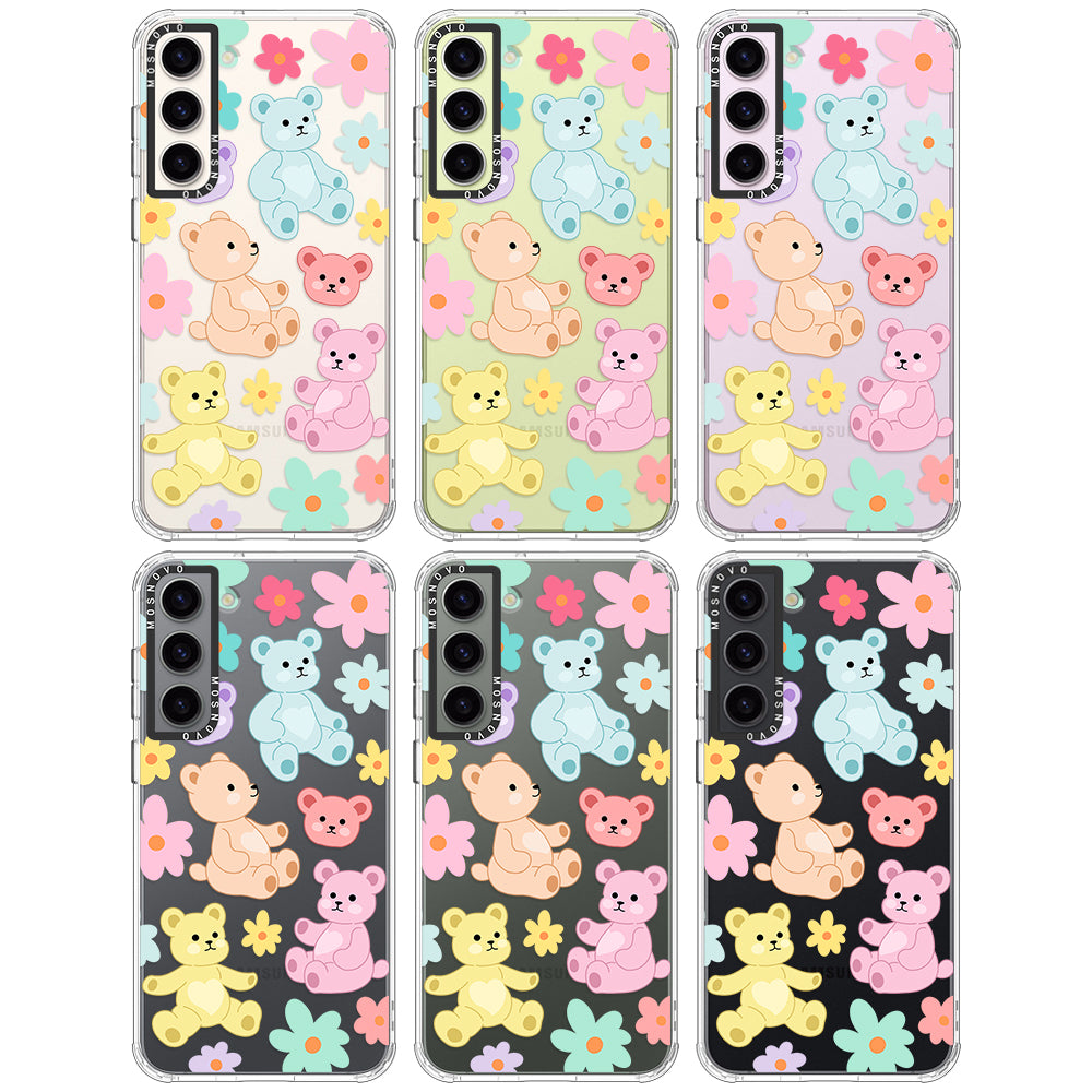 Cute Teddy Bear Phone Case - Samsung Galaxy S23 Case - MOSNOVO