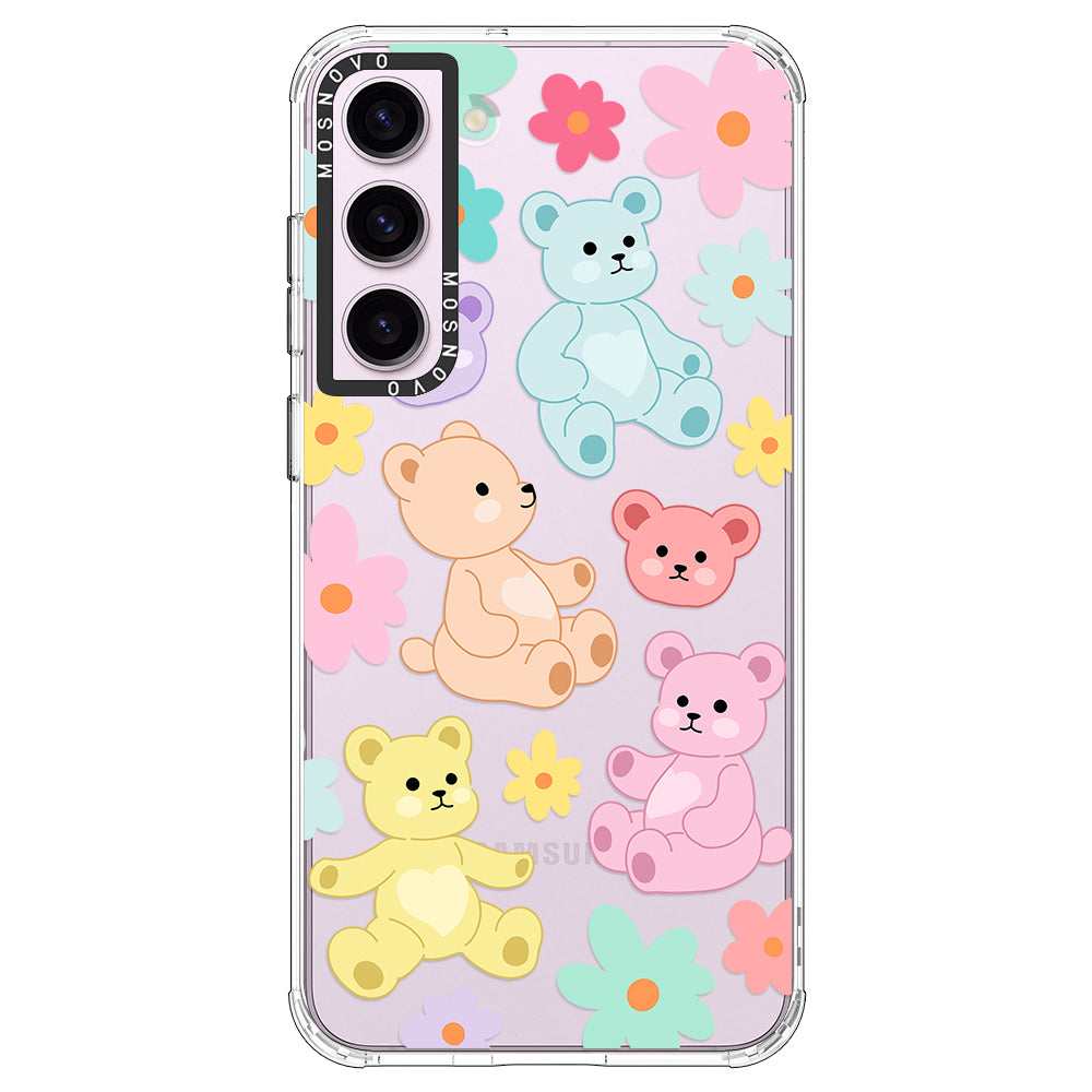 Cute Teddy Bear Phone Case - Samsung Galaxy S23 Plus Case - MOSNOVO