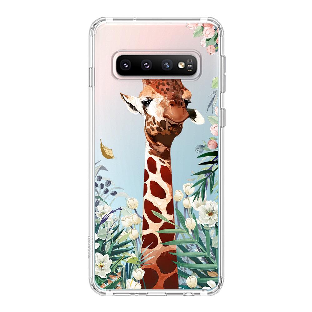 Giraffe Garden Phone Case - Samsung Galaxy S10 Case - MOSNOVO