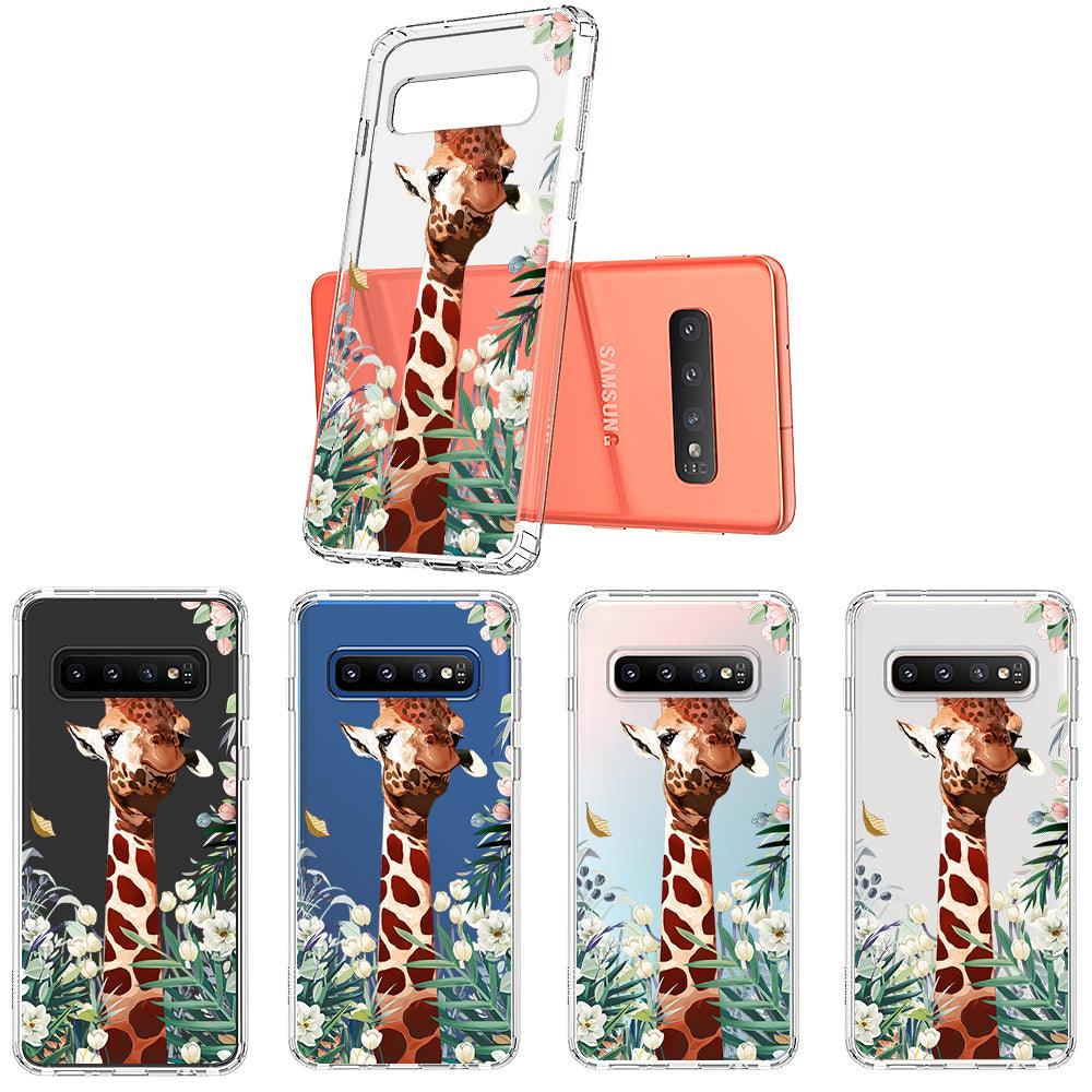 Giraffe Garden Phone Case - Samsung Galaxy S10 Case - MOSNOVO