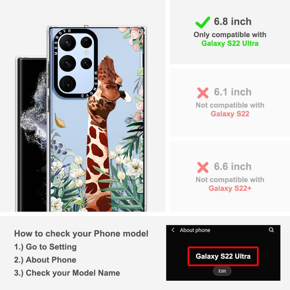 Giraffe Garden Phone Case - Samsung Galaxy S22 Ultra Case - MOSNOVO
