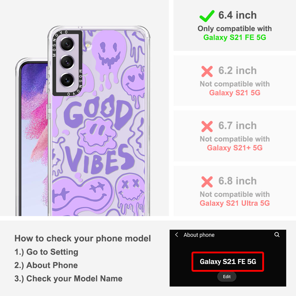 Good Vibes Phone Case - Samsung Galaxy S21 FE Case - MOSNOVO