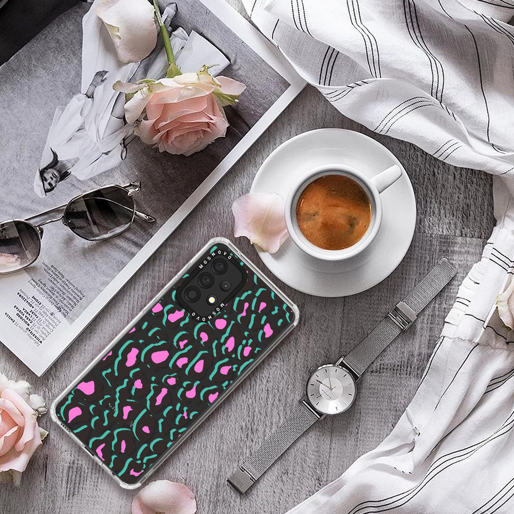 Hot Pink Leopard Print Phone Case - Samsung Galaxy A52 & A52 Case - MOSNOVO