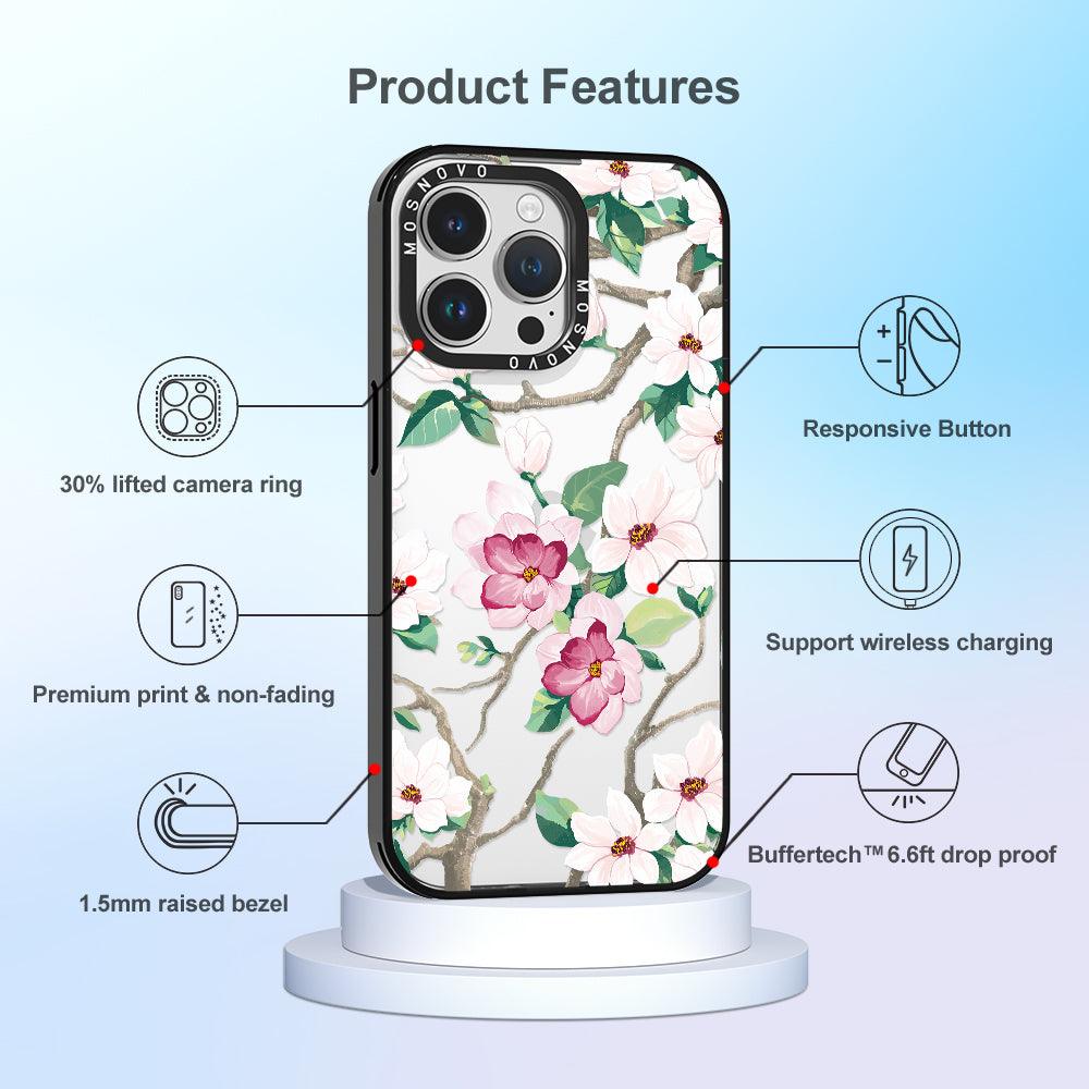 Magnolia Phone Case - iPhone 14 Pro Max Case - MOSNOVO