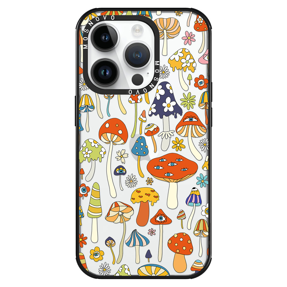 Mushroom Art Phone Case - iPhone 14 Pro Case - MOSNOVO
