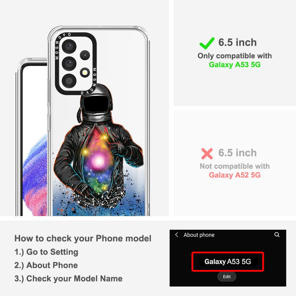 Mystery Astronaut Phone Case - Samsung Galaxy A53 Case - MOSNOVO