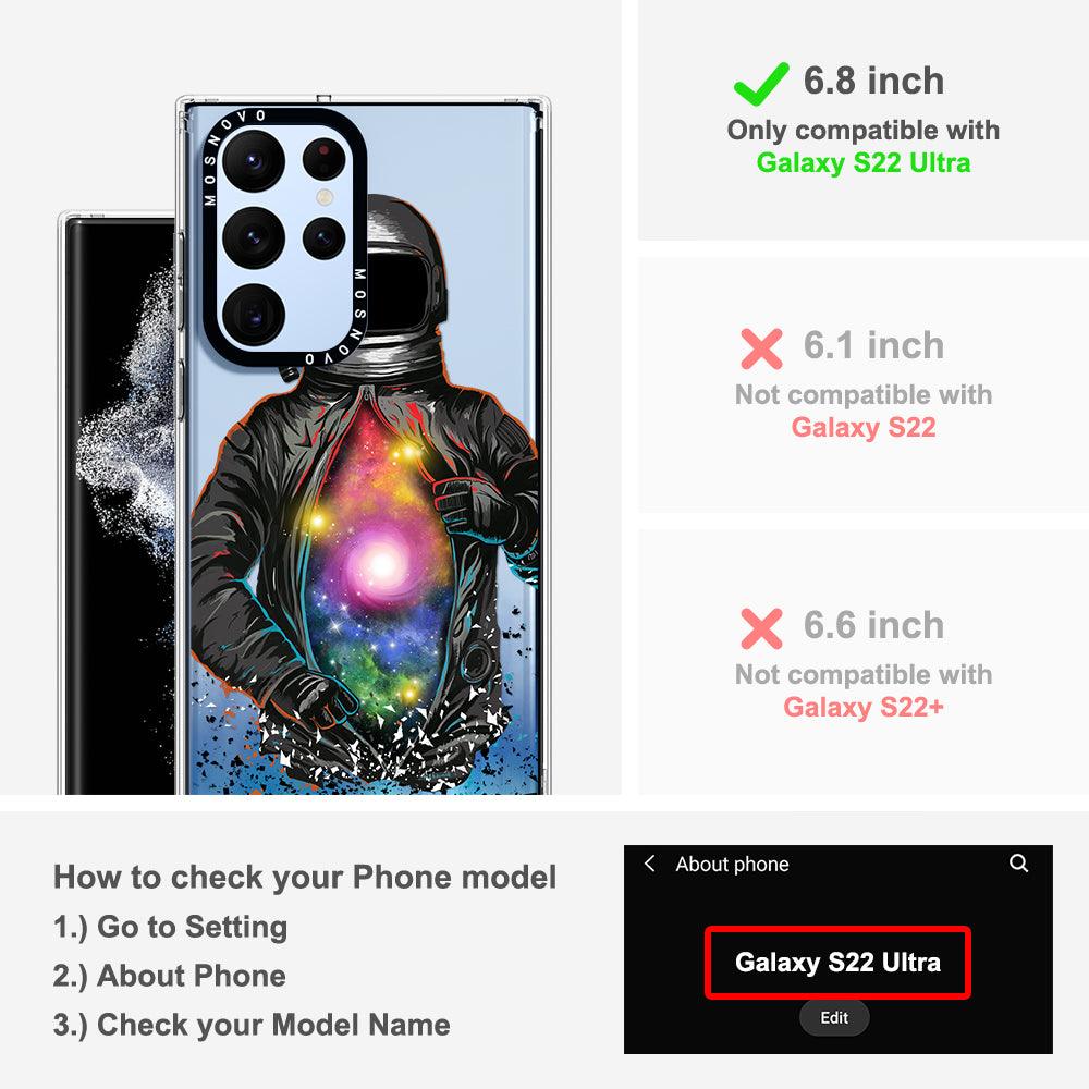 Mystery Astronaut Phone Case - Samsung Galaxy S22 Ultra Case - MOSNOVO
