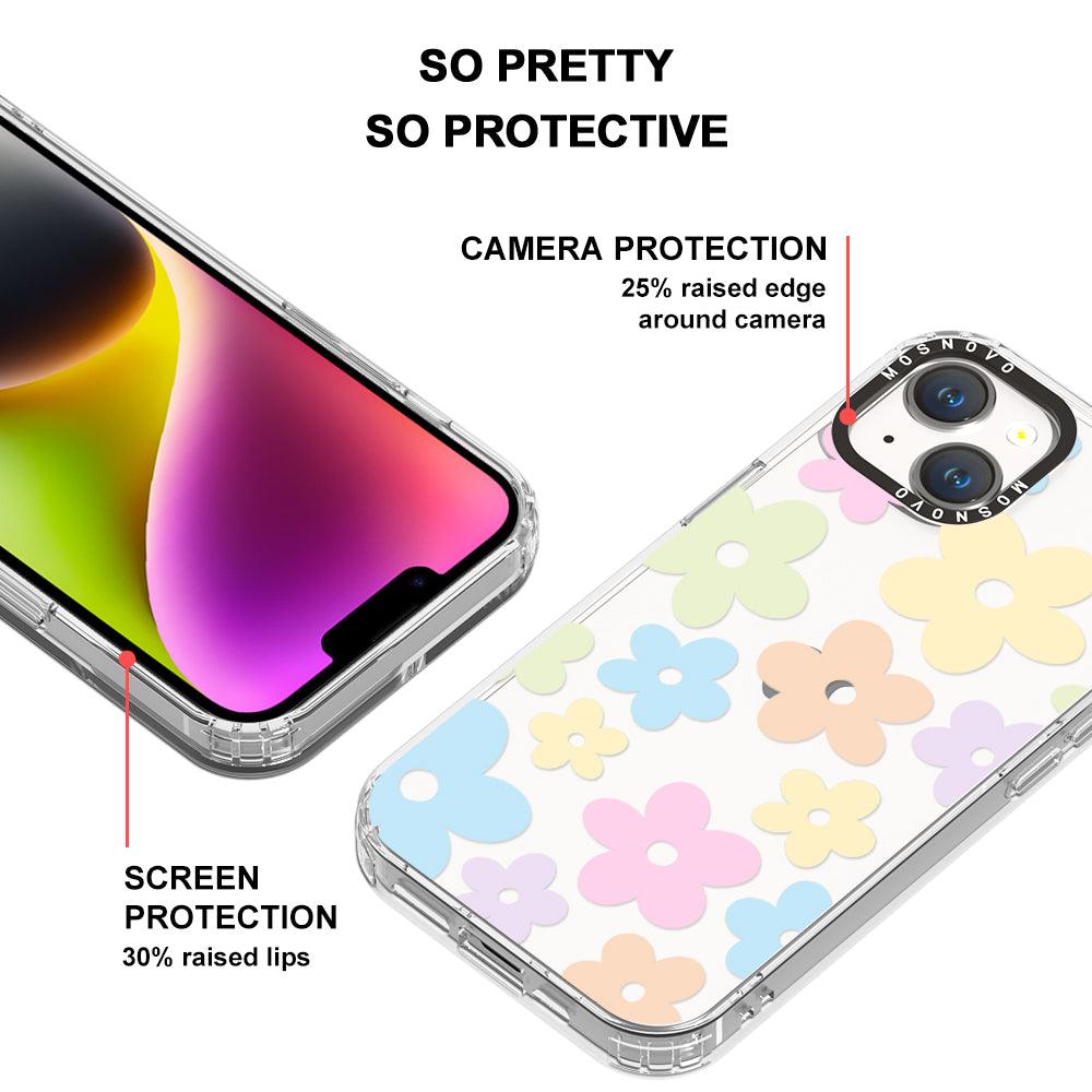 Pastel Flower Phone Case - iPhone 14 Case - MOSNOVO
