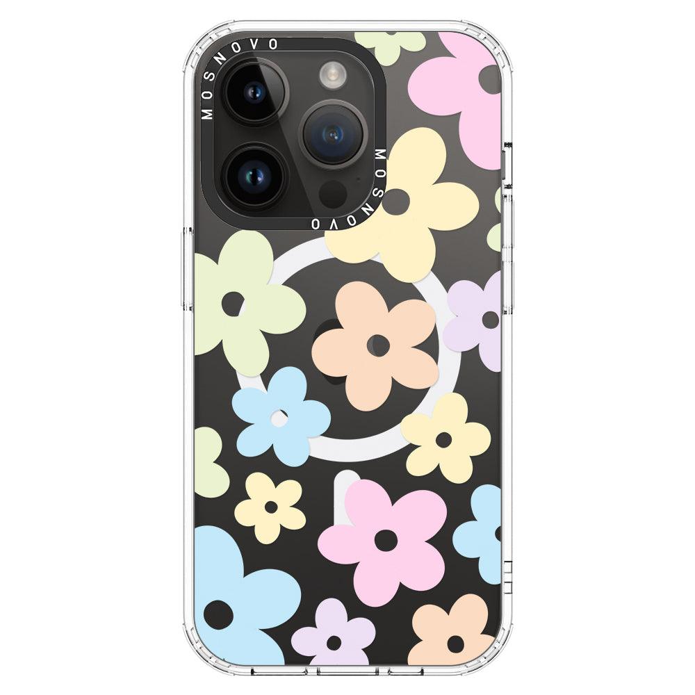 Pastel Flower Phone Case - iPhone 14 Pro Case - MOSNOVO
