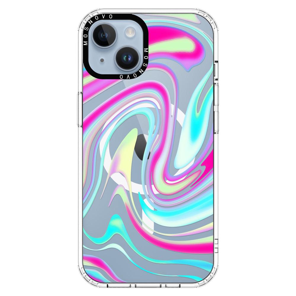 Psychedelic Swirls Phone Case - iPhone 14 Plus Case - MOSNOVO