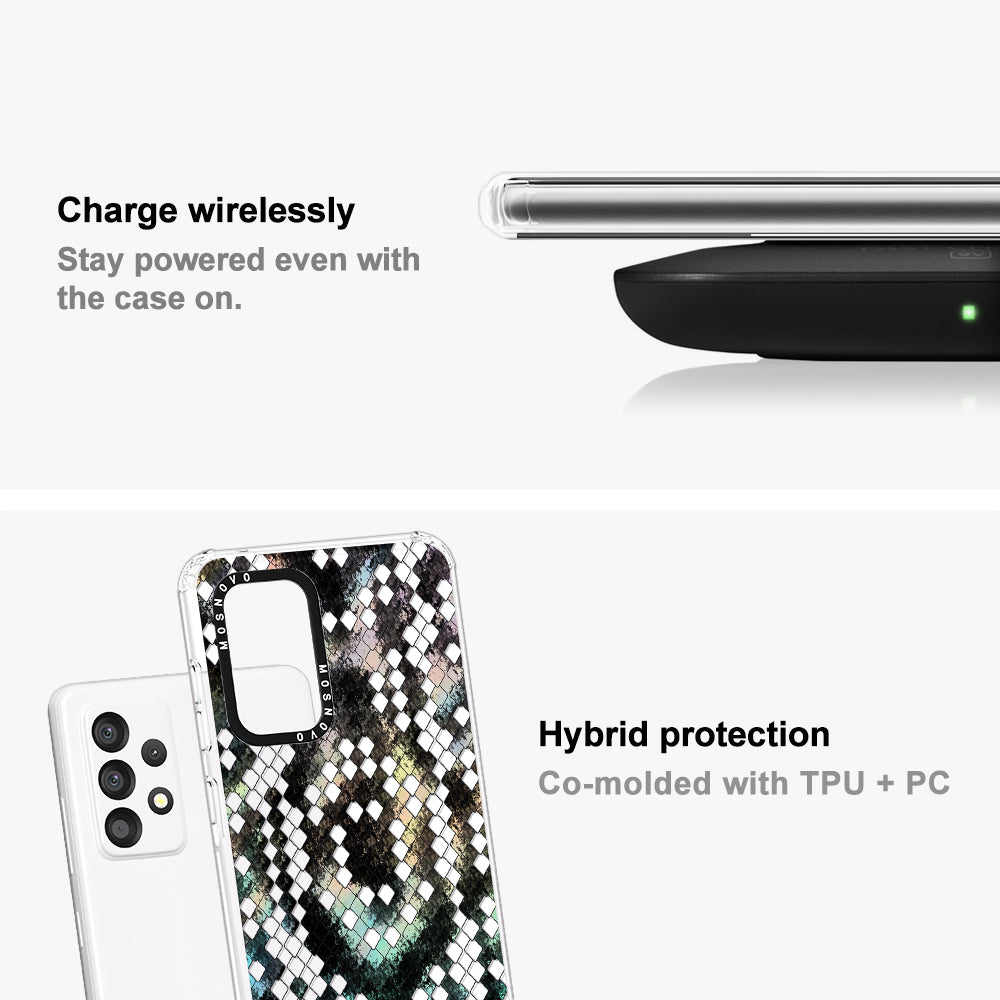 Rainbow Snake Print Phone Case - Samsung Galaxy A52 & A52 Case - MOSNOVO