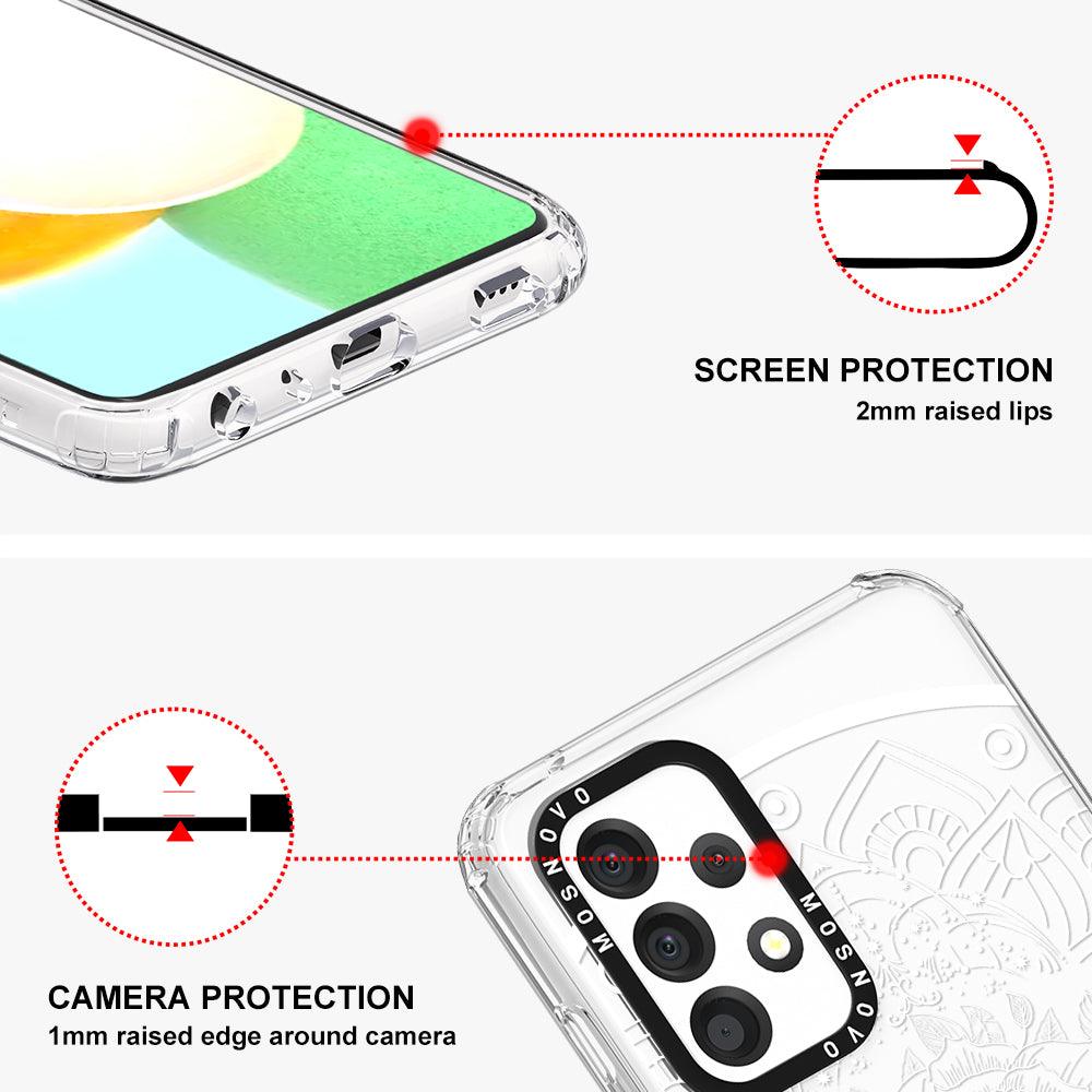 Rose Mandala Phone Case - Samsung Galaxy A52 & A52 Case - MOSNOVO