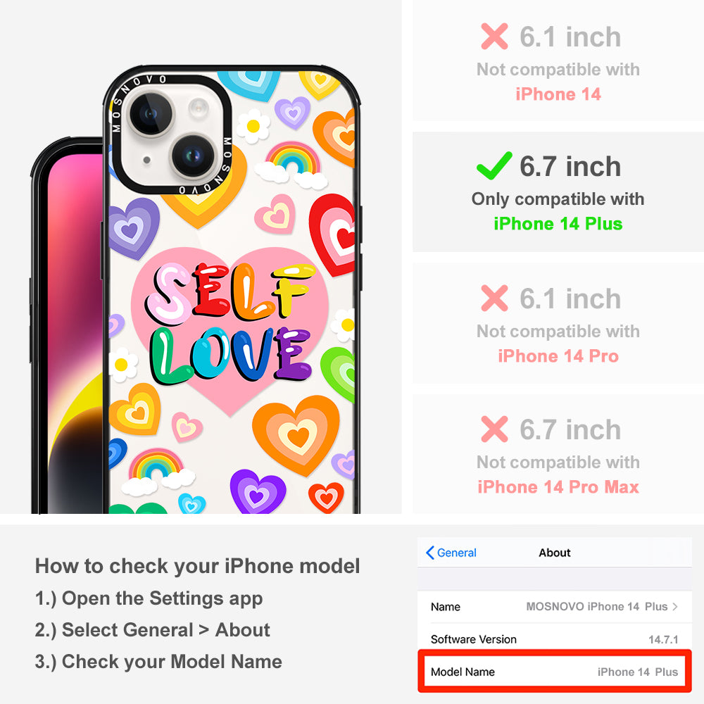 Self Love Phone Case - iPhone 14 Plus Case - MOSNOVO