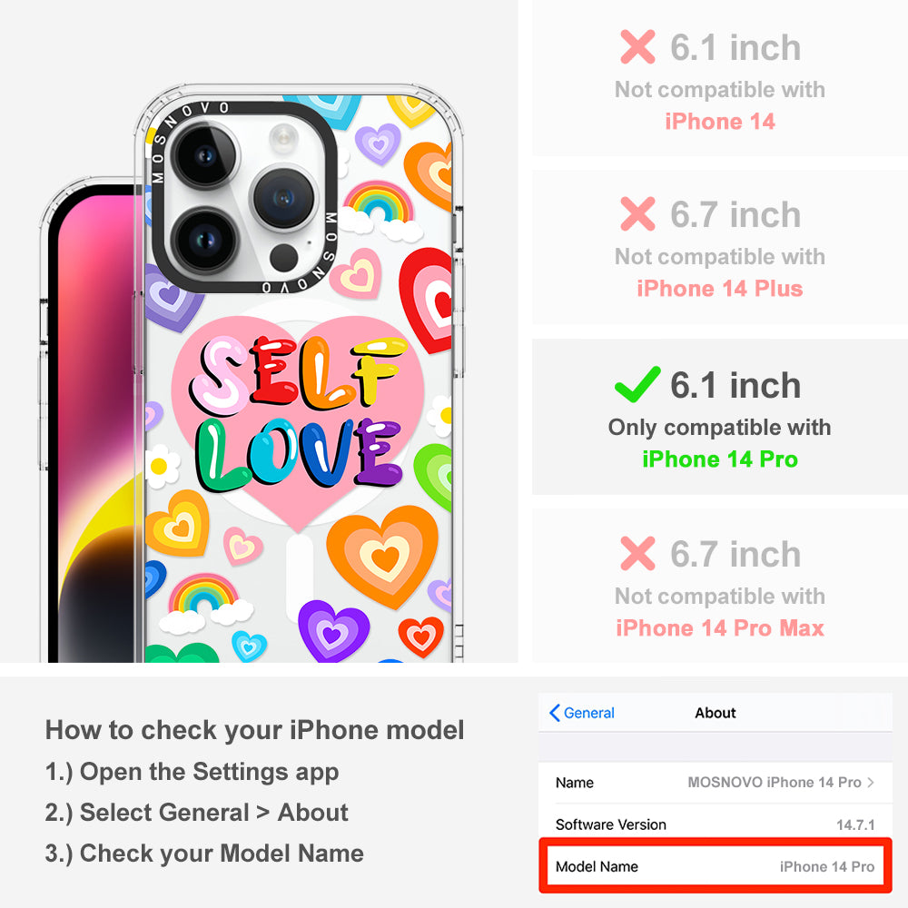 Self Love Phone Case - iPhone 14 Pro Case - MOSNOVO