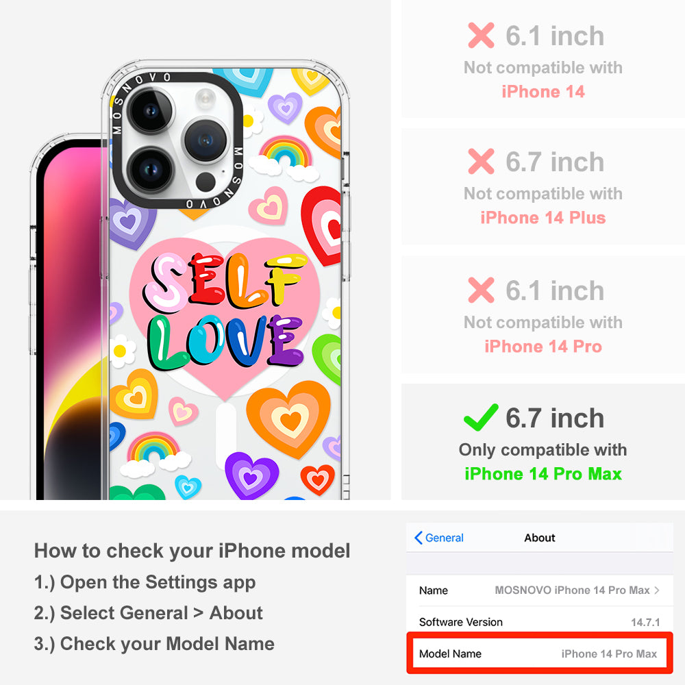 Self Love Phone Case - iPhone 14 Pro Max Case - MOSNOVO