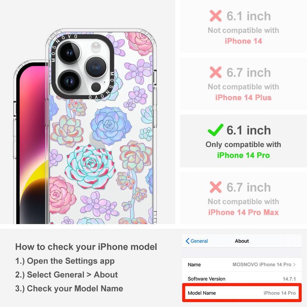 Succulents Phone Case - iPhone 14 Pro Case - MOSNOVO