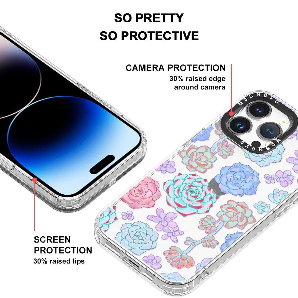 Succulents Phone Case - iPhone 14 Pro Max Case - MOSNOVO