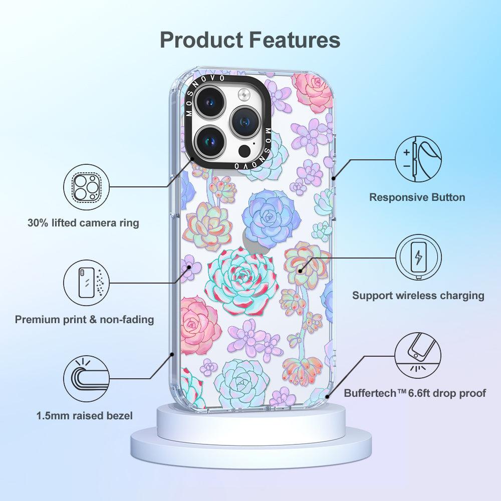 Succulents Phone Case - iPhone 14 Pro Max Case - MOSNOVO