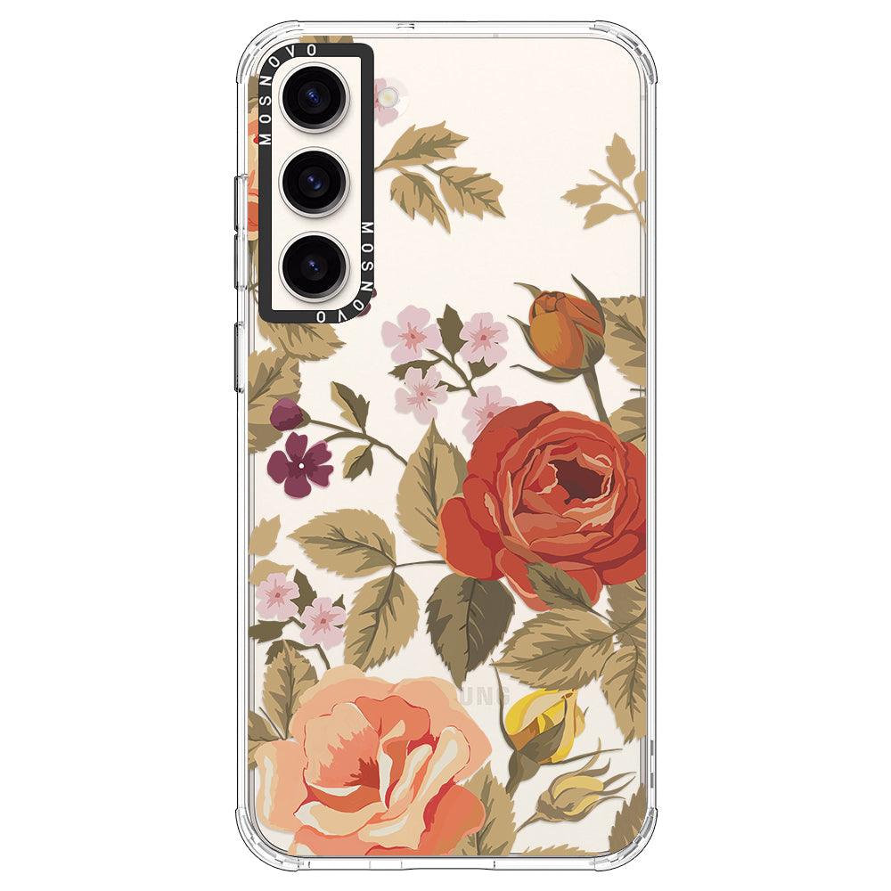Vintage Floral Phone Case - Samsung Galaxy S23 Case - MOSNOVO