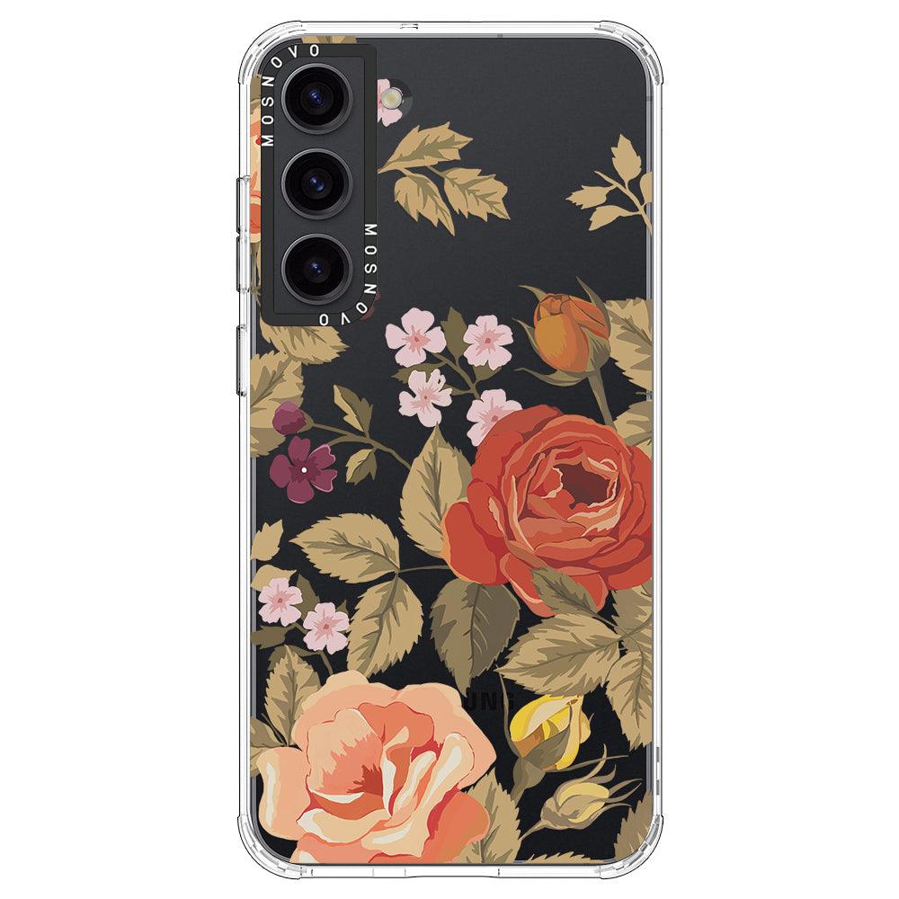 Vintage Floral Phone Case - Samsung Galaxy S23 Plus Case - MOSNOVO