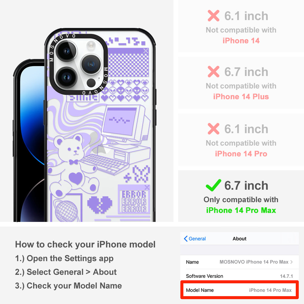 Y2K Aesthetic Phone Case - iPhone 14 Pro Max Case - MOSNOVO