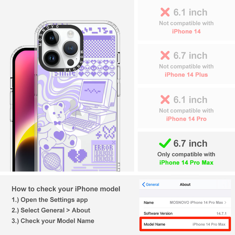 Y2K Aesthetic Phone Case - iPhone 14 Pro Max Case - MOSNOVO