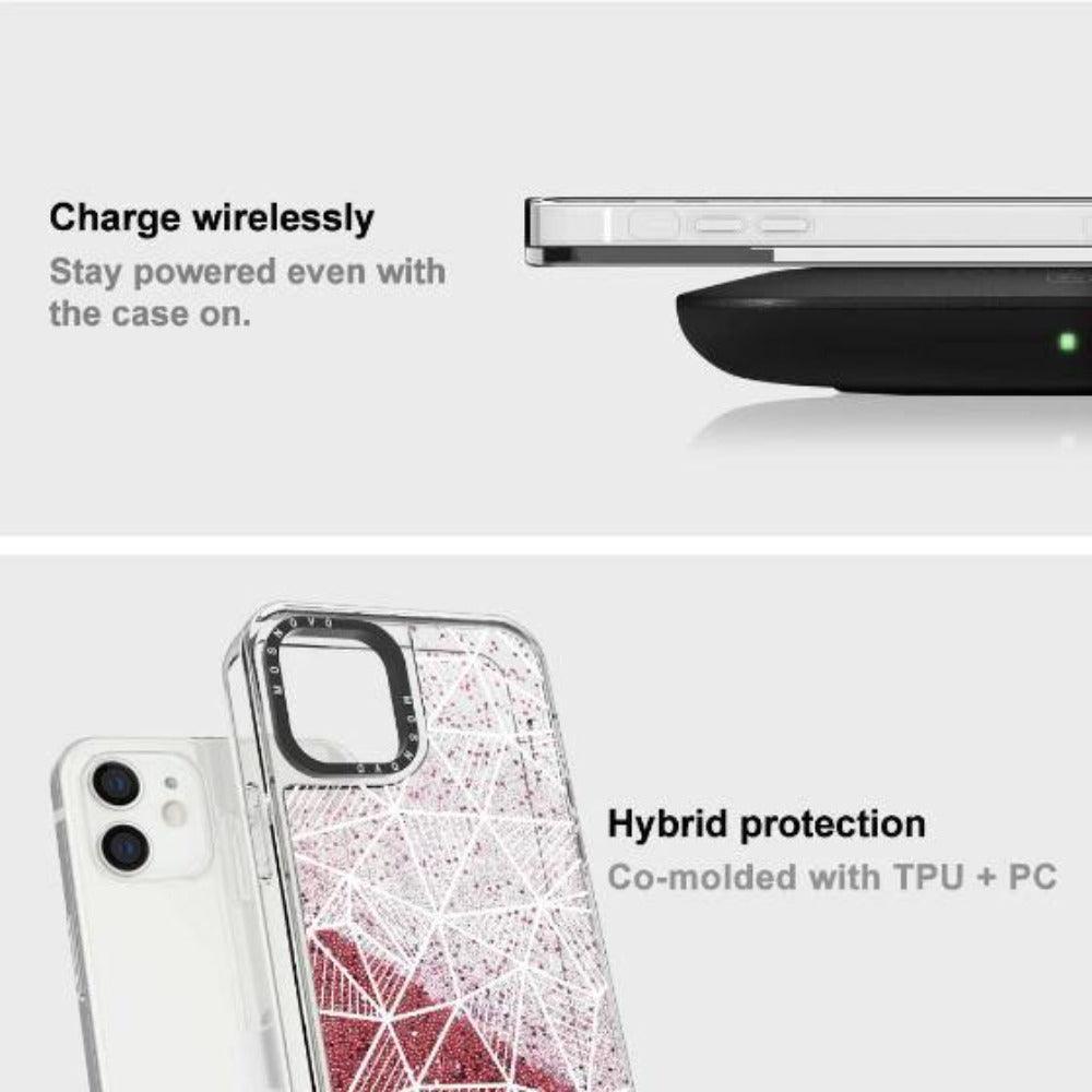 3D Bargraph Glitter Phone Case - iPhone 12 Case - MOSNOVO