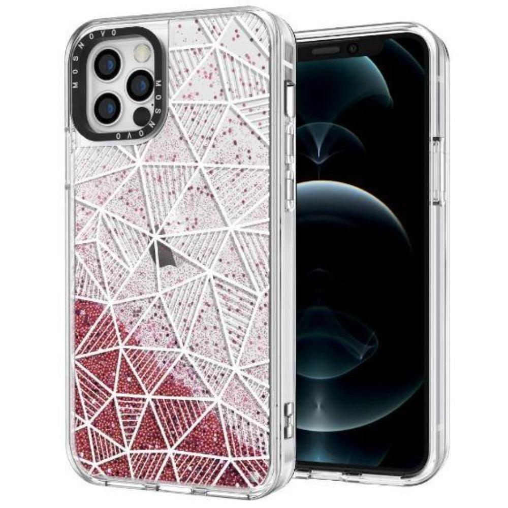 3D Bargraph Glitter Phone Case - iPhone 12 Pro Case - MOSNOVO