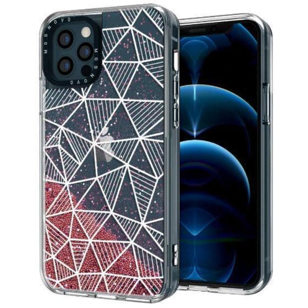 3D Bargraph Glitter Phone Case - iPhone 12 Pro Max Case - MOSNOVO