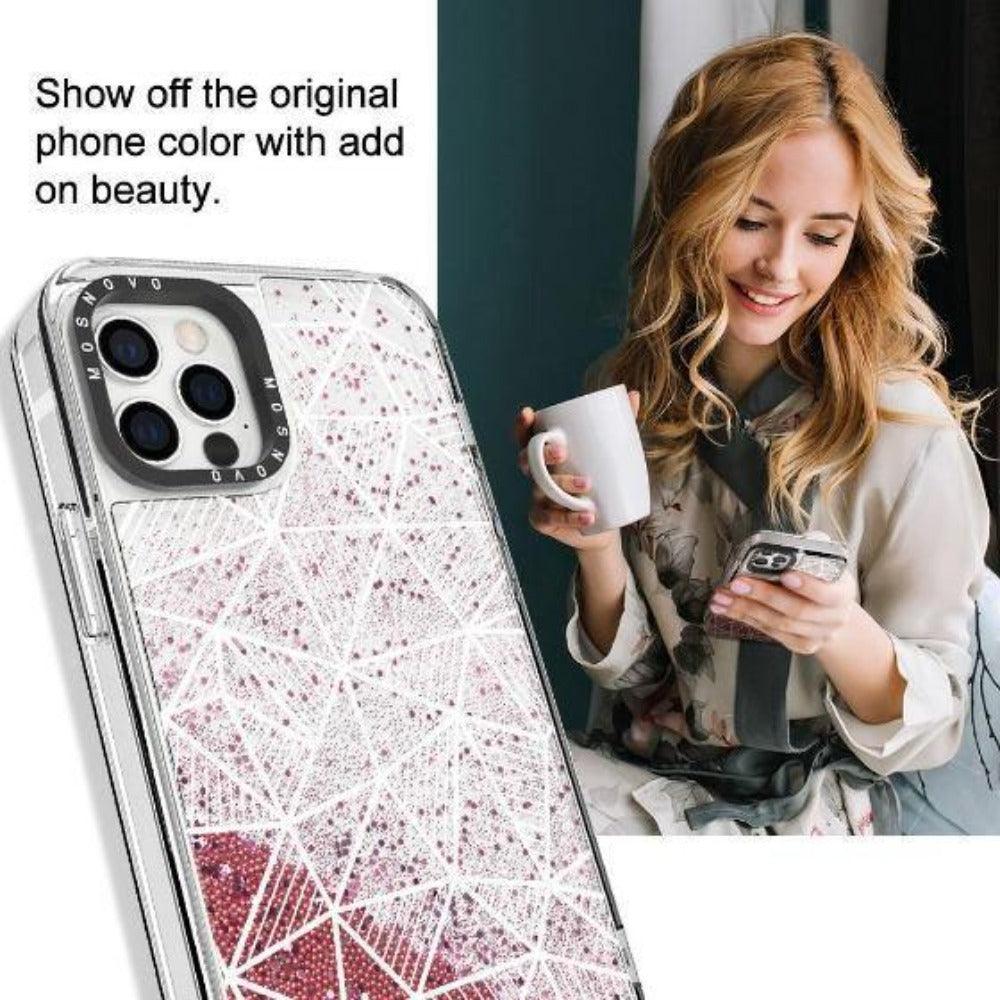 3D Bargraph Glitter Phone Case - iPhone 12 Pro Max Case - MOSNOVO