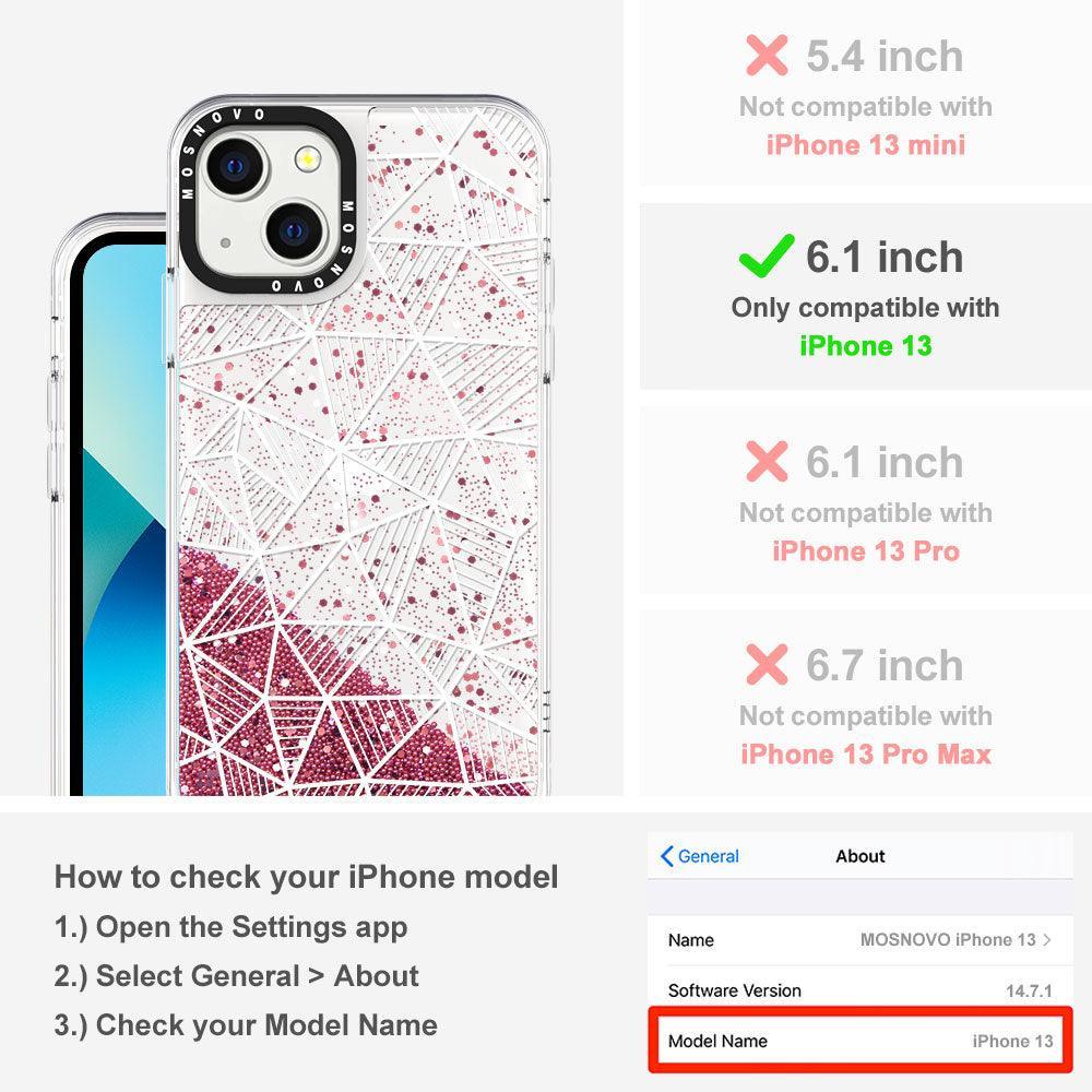 3D Bargraph Glitter Phone Case - iPhone 13 Case - MOSNOVO