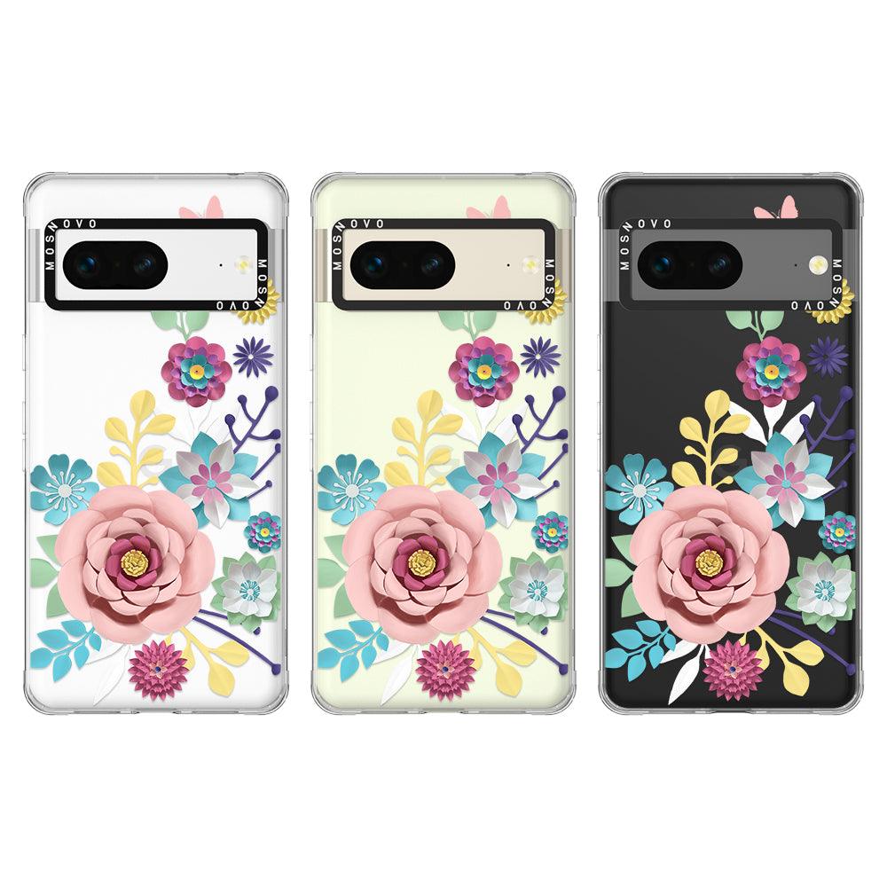 3D Floral Phone Case - Google Pixel 7 Case - MOSNOVO