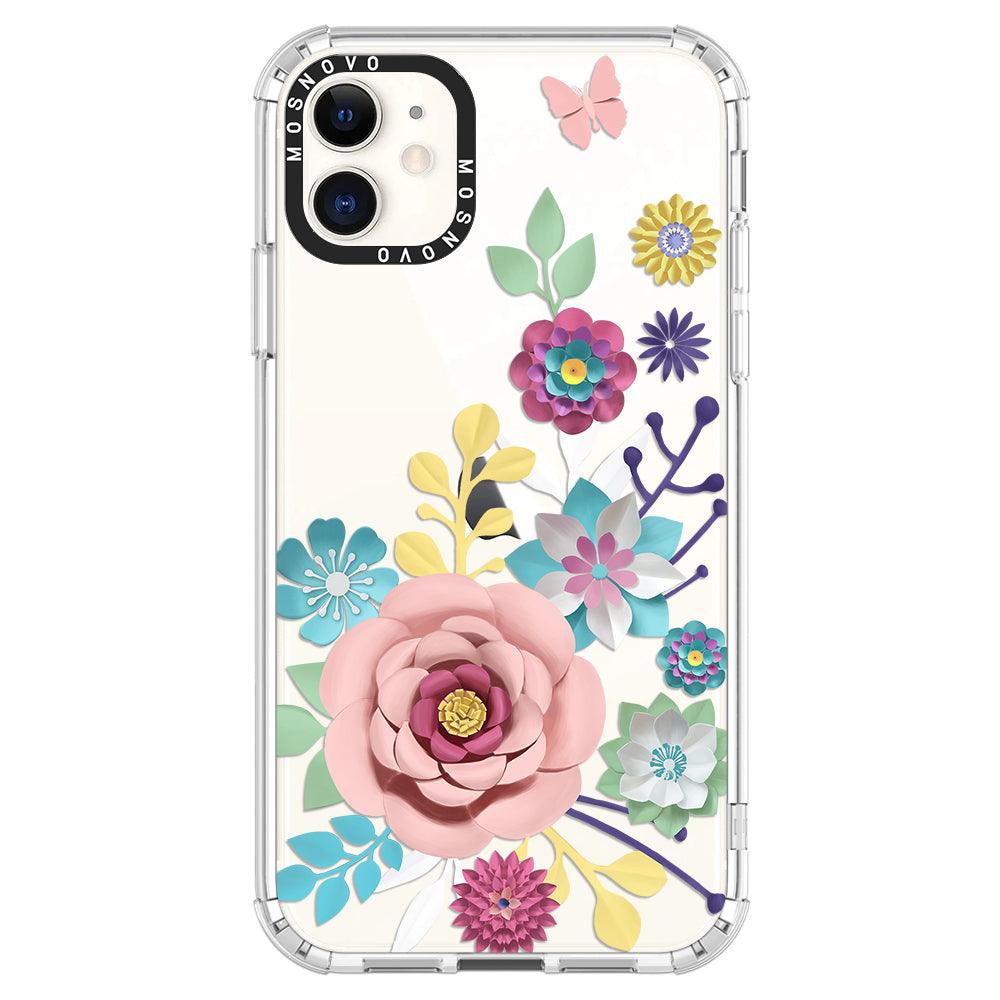 3D Floral Phone Case - iPhone 11 Case - MOSNOVO