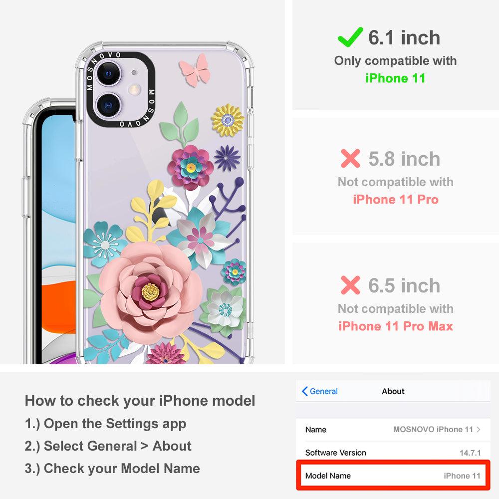 3D Floral Phone Case - iPhone 11 Case - MOSNOVO