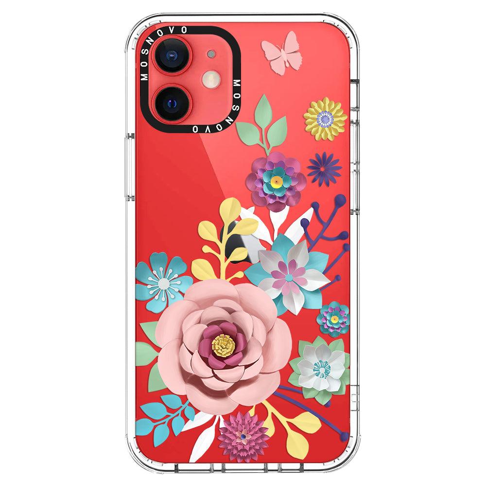 3D Floral Phone Case - iPhone 12 Case - MOSNOVO