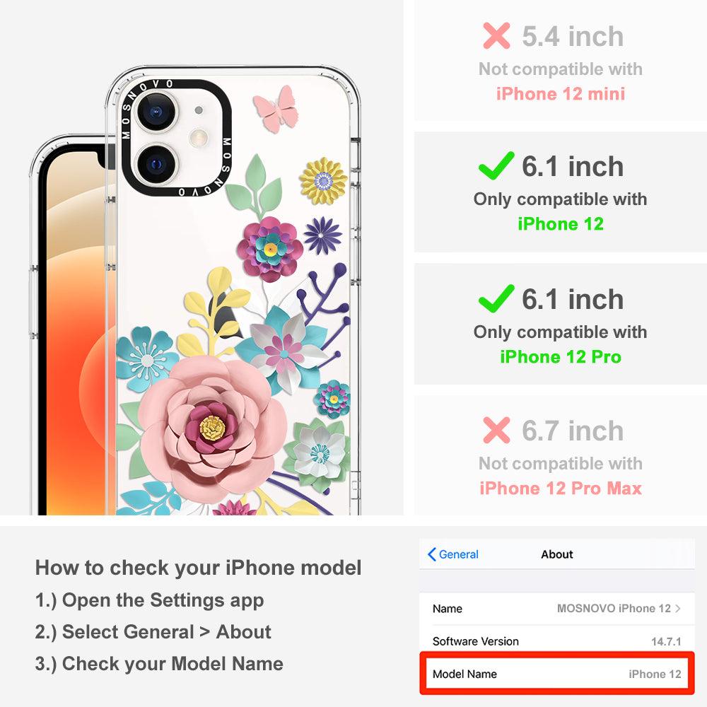 3D Floral Phone Case - iPhone 12 Case - MOSNOVO