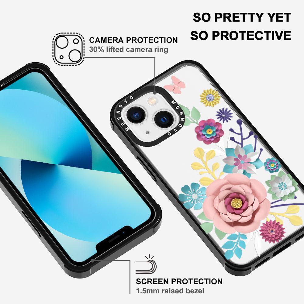 3D Floral Phone Case - iPhone 13 Case - MOSNOVO