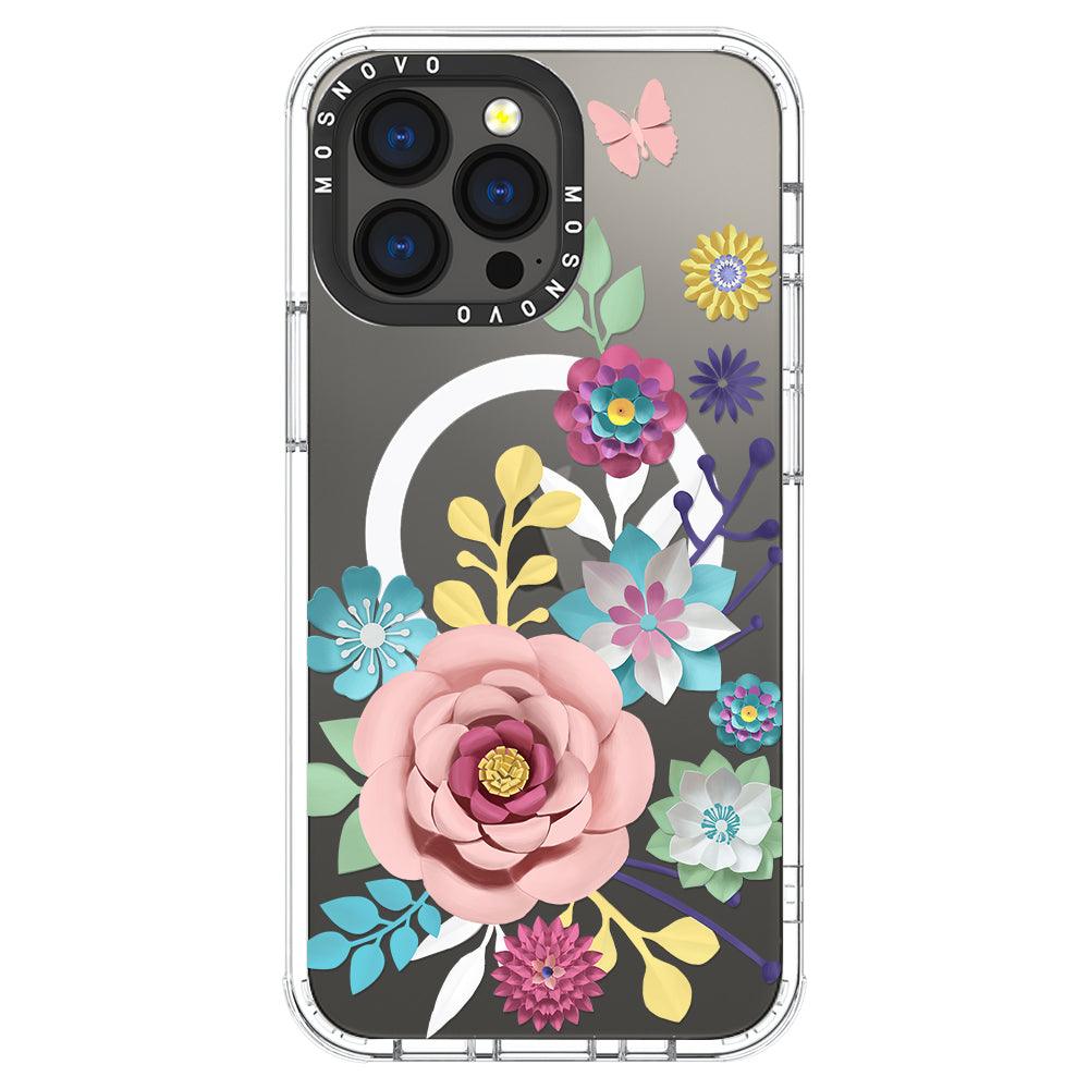 3D Floral Phone Case - iPhone 13 Pro Case - MOSNOVO