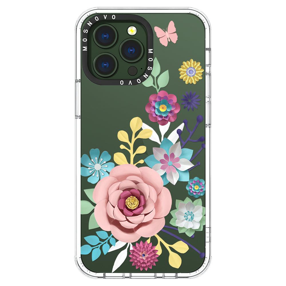 3D Floral Phone Case - iPhone 13 Pro Case - MOSNOVO