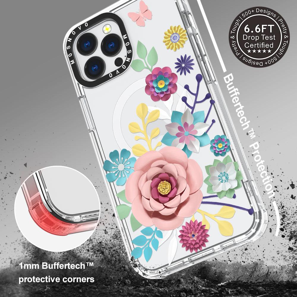 3D Floral Phone Case - iPhone 13 Pro Max Case - MOSNOVO