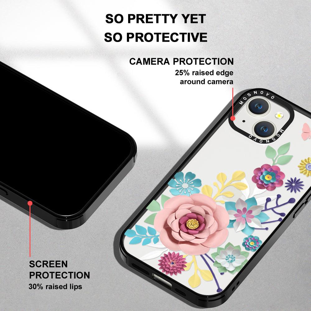 3D Floral Phone Case - iPhone 14 Case - MOSNOVO
