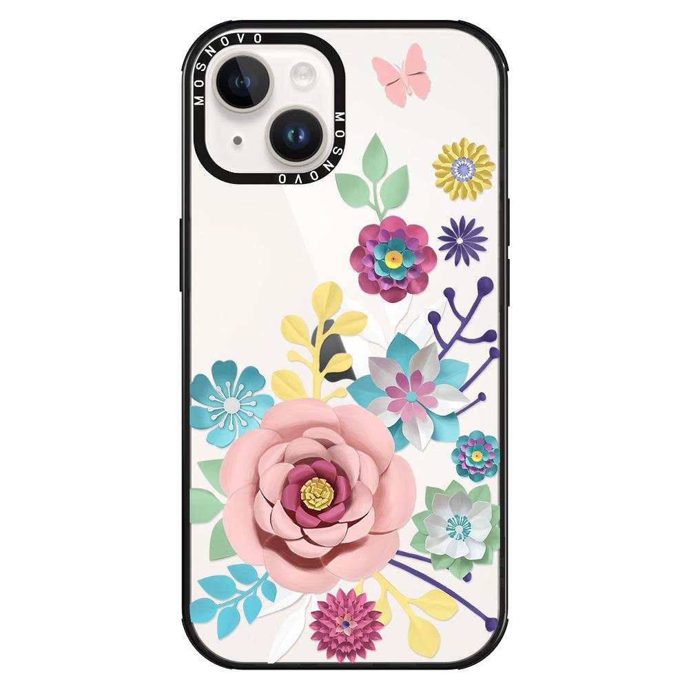 3D Floral Phone Case - iPhone 14 Plus Case - MOSNOVO