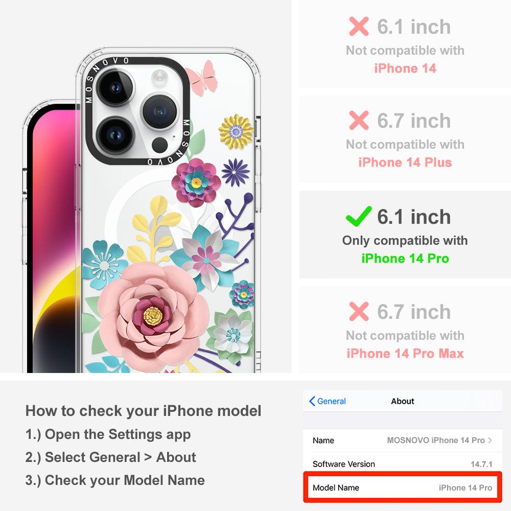 3D Floral Phone Case - iPhone 14 Pro Case - MOSNOVO