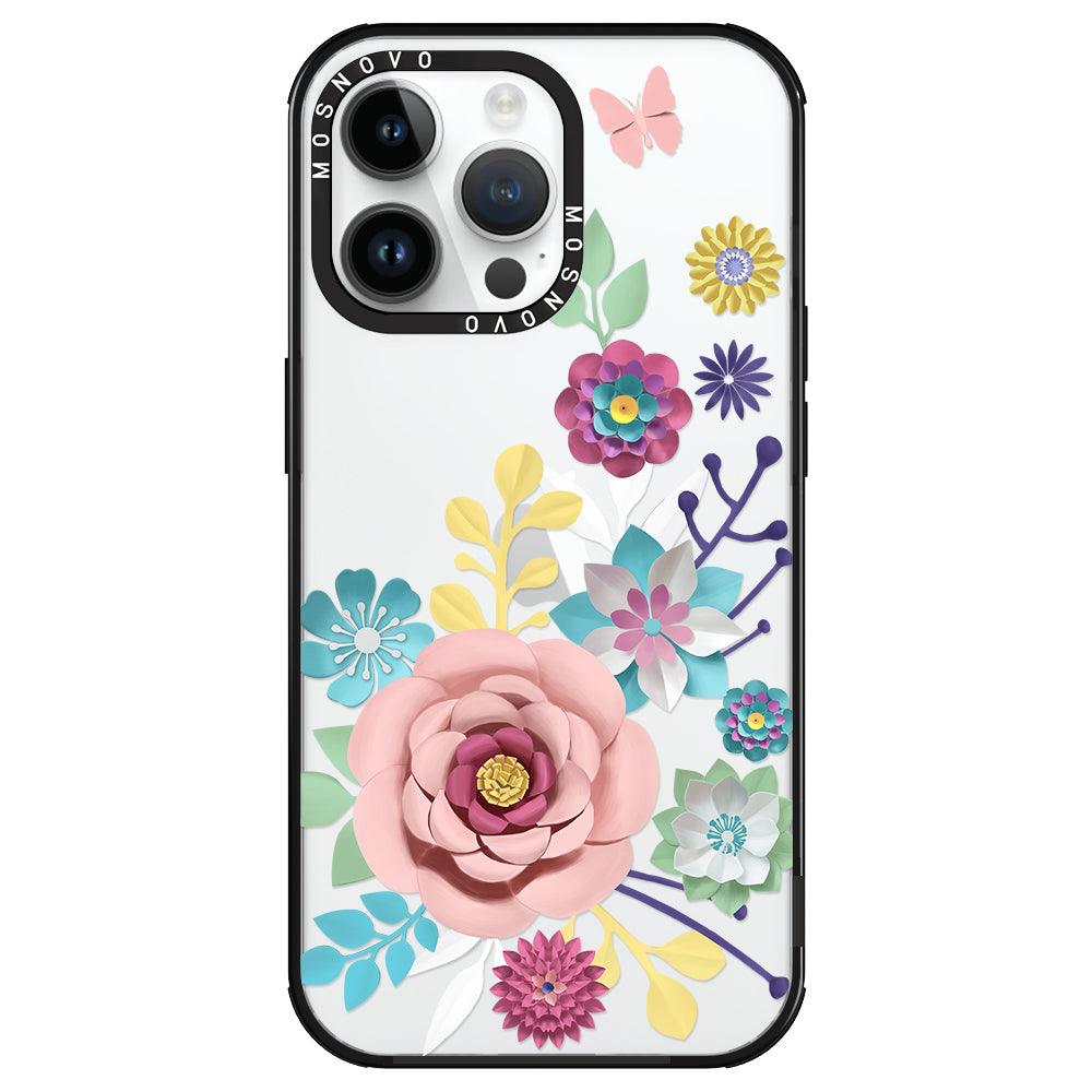 3D Floral Phone Case - iPhone 14 Pro Max Case - MOSNOVO