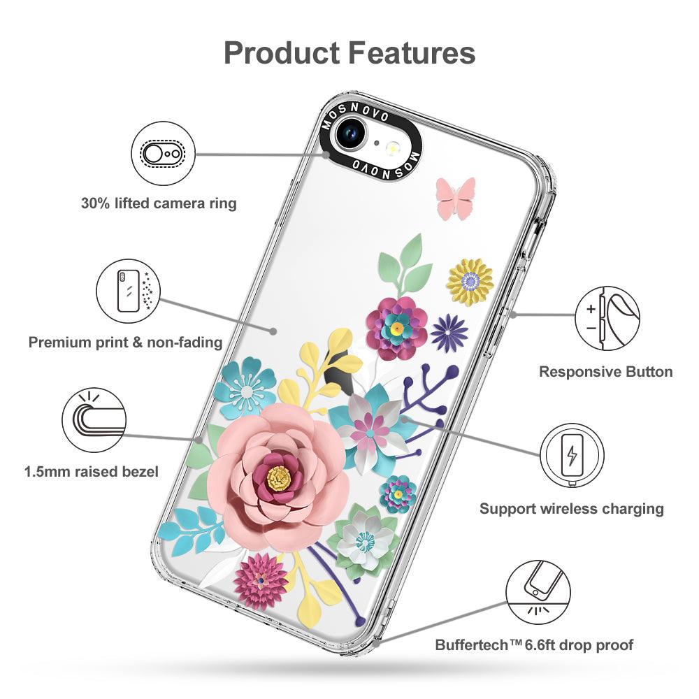 3D Floral Phone Case - iPhone 7 Case - MOSNOVO