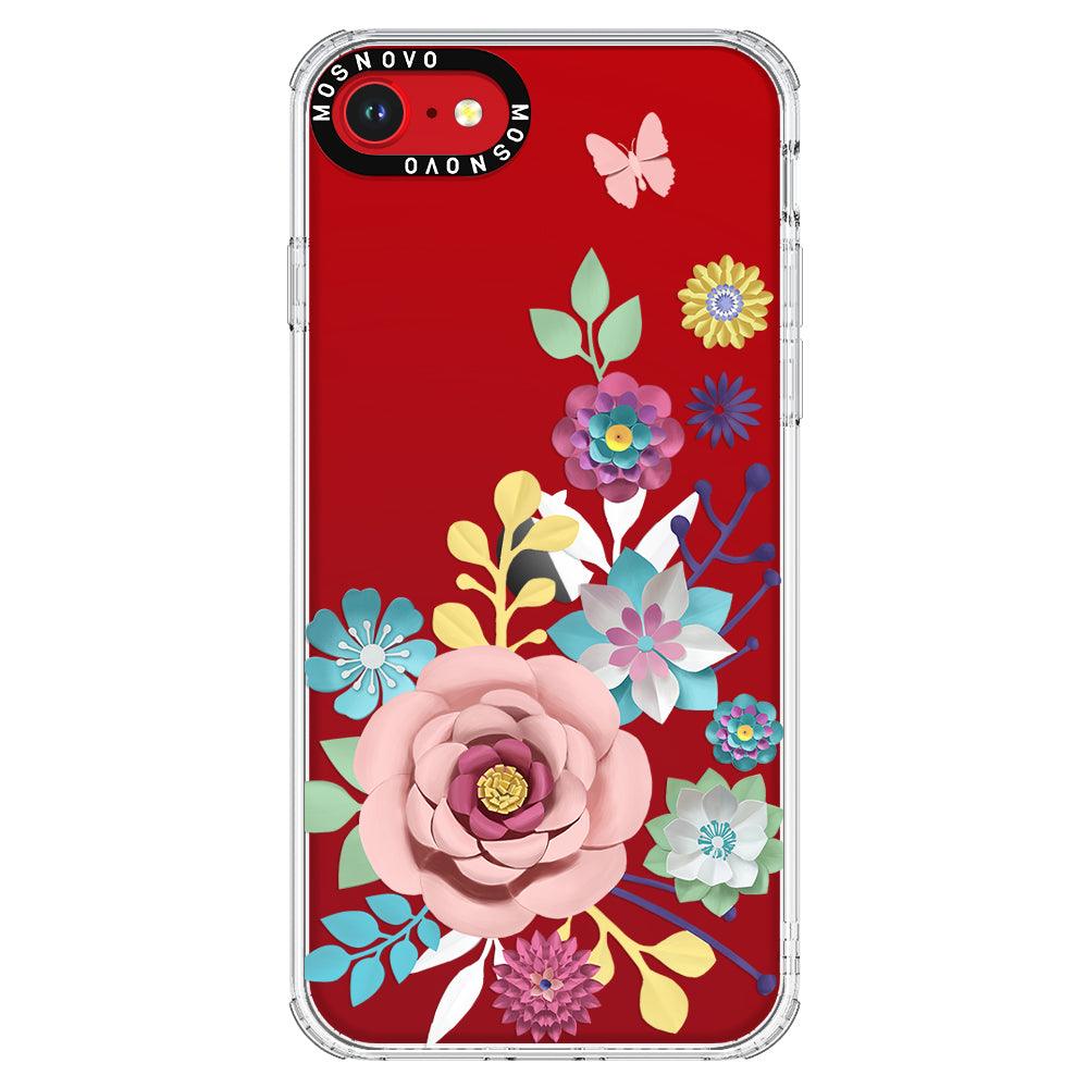 3D Floral Phone Case - iPhone SE 2020 Case - MOSNOVO