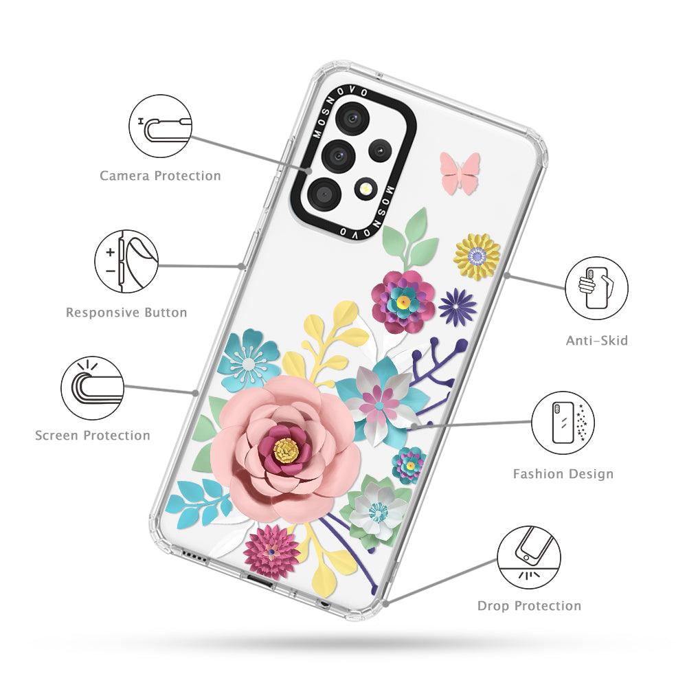 3D Floral Phone Case - Samsung Galaxy A52 & A52s Case - MOSNOVO